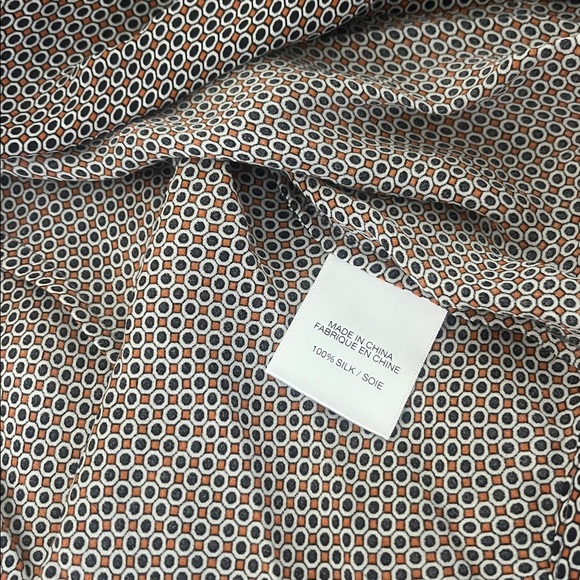 theory Patterned Button-Up Blouse - Picture 8 of 8